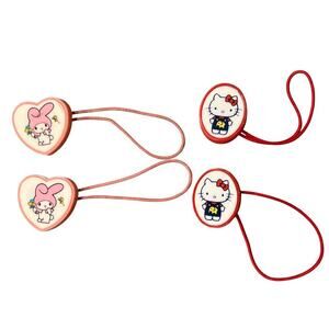 VTG 70s Sanrio Hello Kitty My Melody Hair Ties Red Pink Set Harajuku Japan Cute